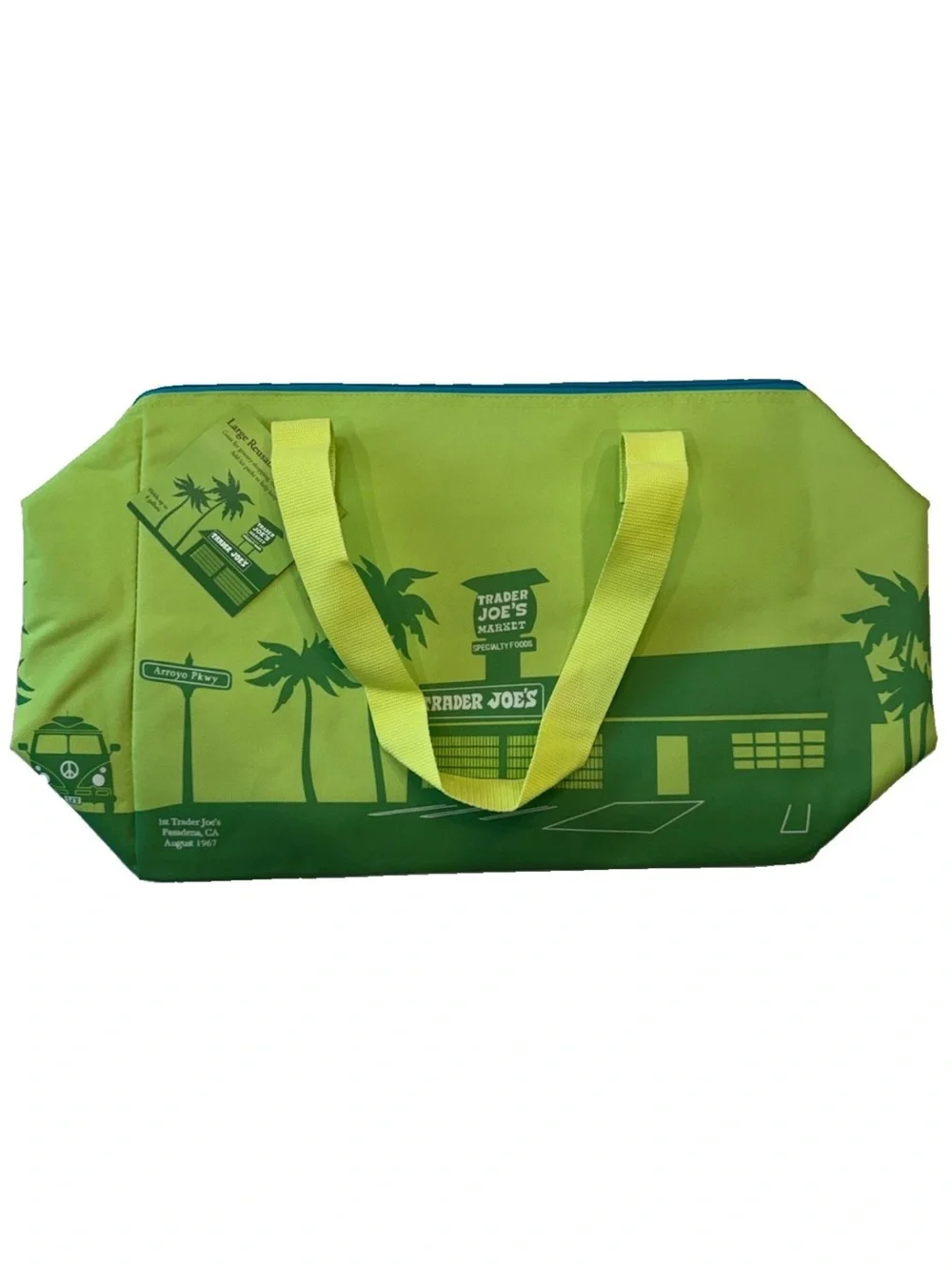NWT, Trader Joe’s large Green Insulated Tote Bag. 2026 limited edition 8 gallons